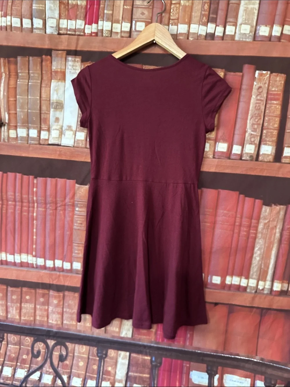 The Children's Place Girls Ruby Burgundy Skater Dress L 10/12 NWT